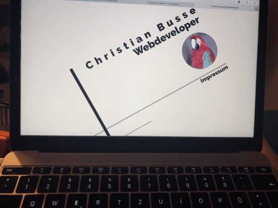 Homepage des Webdevelopers Christian Busse